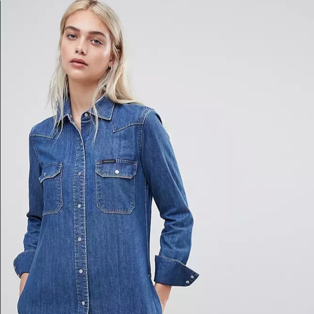 Calvin Klein Button Down Dress